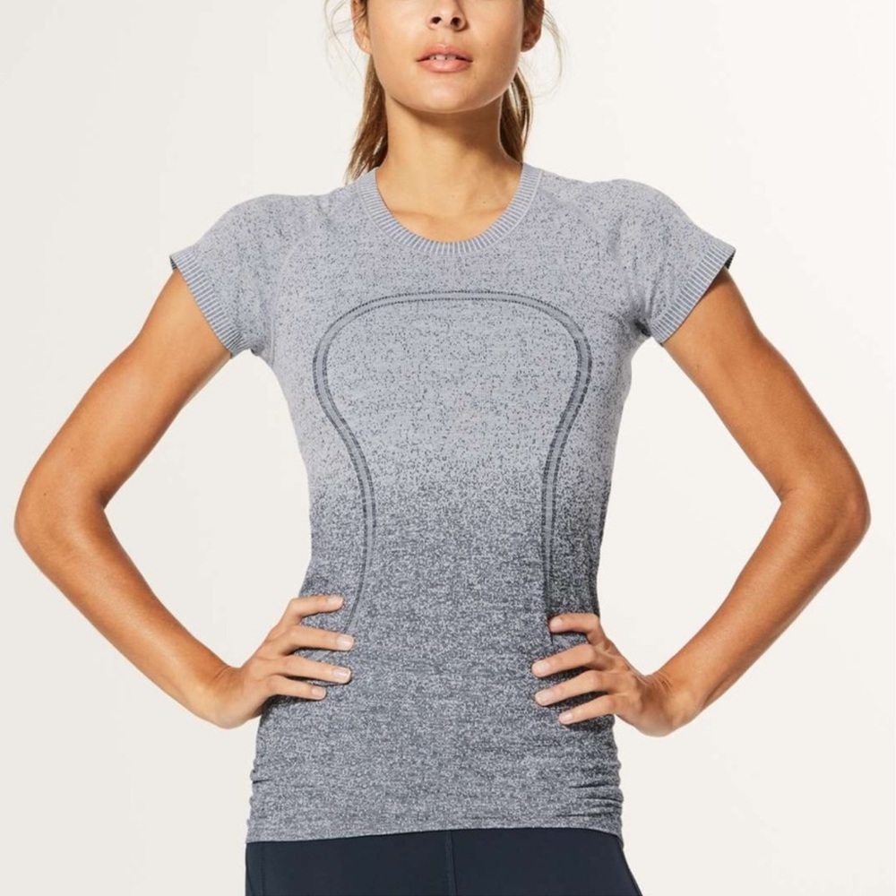 lululemon athletica Gray Short Sleeve Top